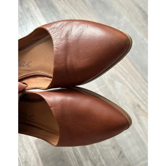 Zodiac Women's Brown Hill Pointed Toe Slip-On Flats Shoes Size 9 Leather Comfy - Picture 7 of 10